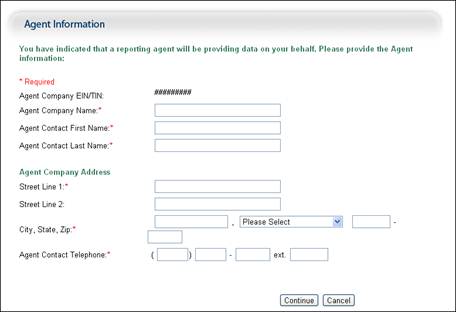 Agent Information Page