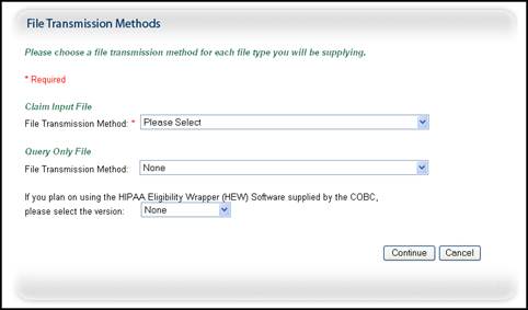 File Transmission Methods Page