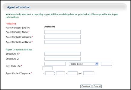 Agent Information Page