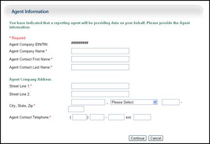 Agent Information Page