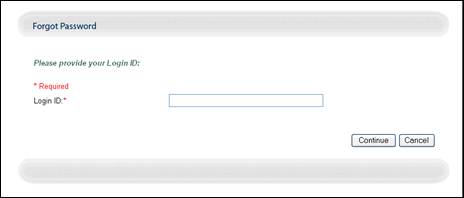 Forgot Password Page