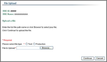 File Upload Page