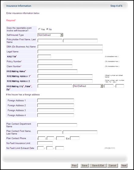 Insurance Information Page