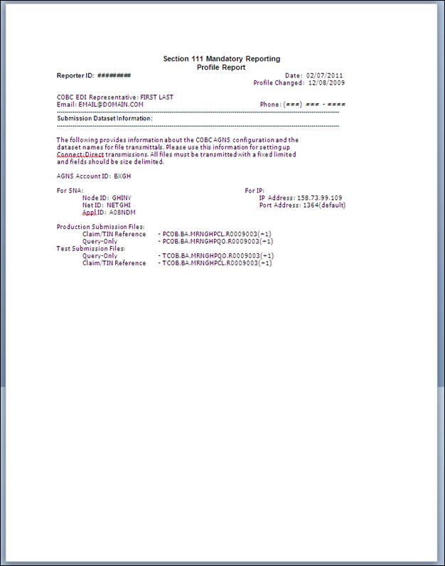 Profile Report, page 4