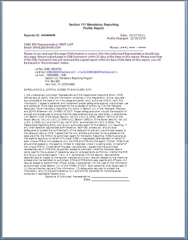 Profile Report, page 5